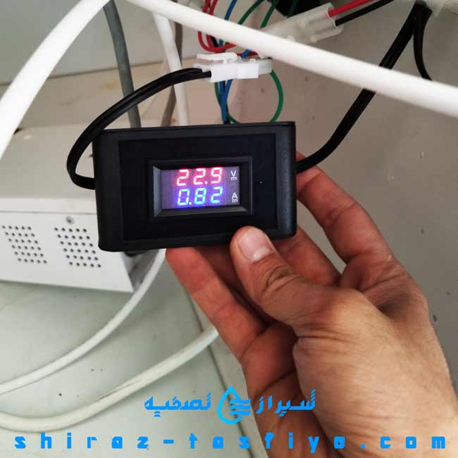 v & A meter تستر ولتاژ و آمپر تصفیه آب خانگی